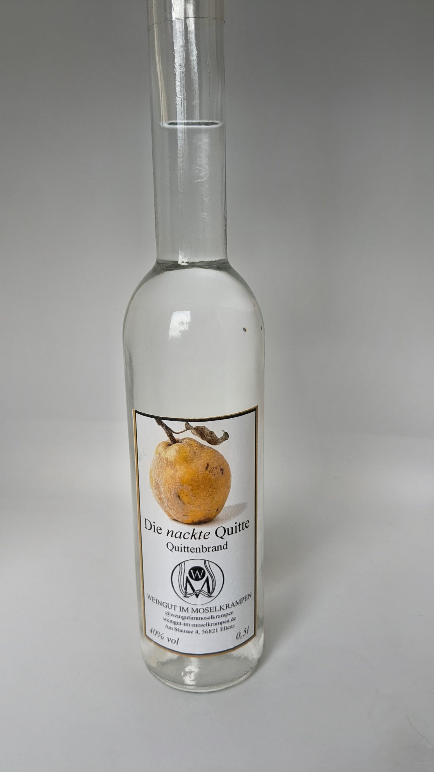 Quittenbrand "Die nackte Quitte" 0.35L